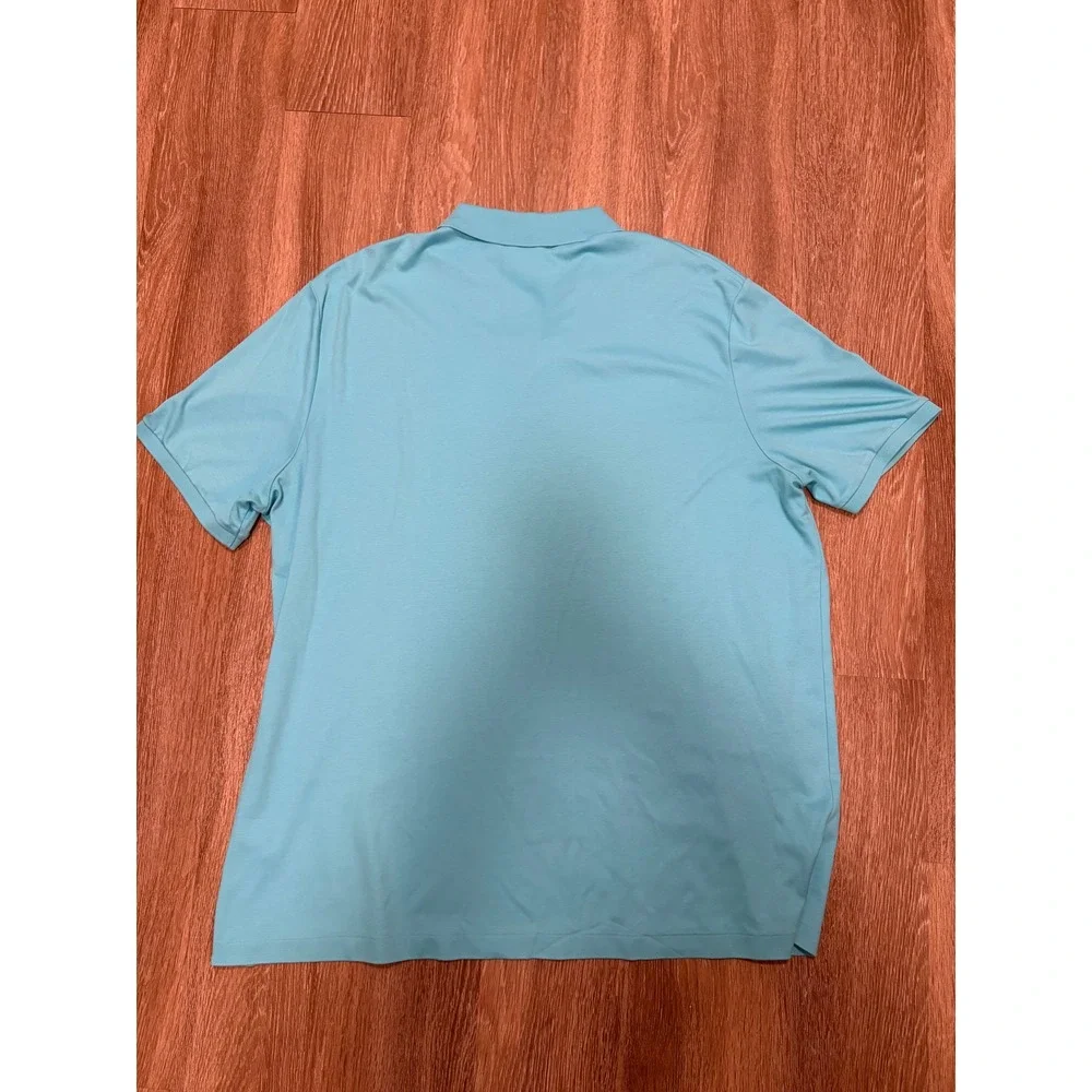 Polo Ralph Lauren Mens XXL Classic Fit Light Blue Short Sleeve Polo Shirt Logo